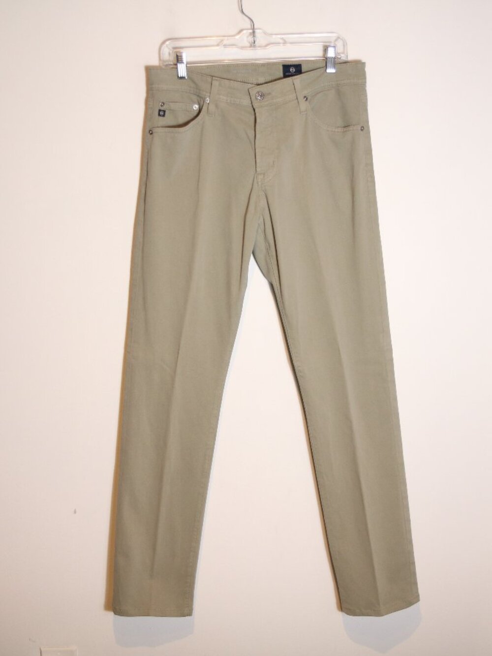 AG Adriano Goldschmied The Graduate Tailored Leg Chino Pant 32x34 Taupe Green‎